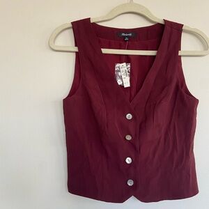 NWT Madewell Tailored Vest